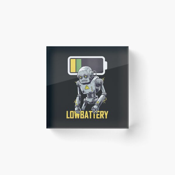 Item preview, Low Battery Robot – Funny Tech Exhausted Design designed and sold by Taans-Creation.