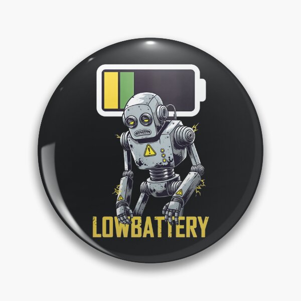 Item preview, Low Battery Robot – Funny Tech Exhausted Design designed and sold by Taans-Creation.