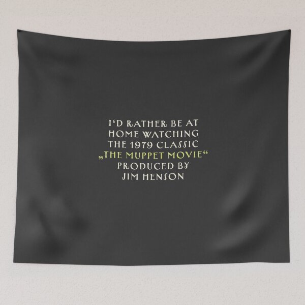 Item preview, I'd rather be watching the Muppet Movie by Jim Henson designed and sold by MxMeeks.