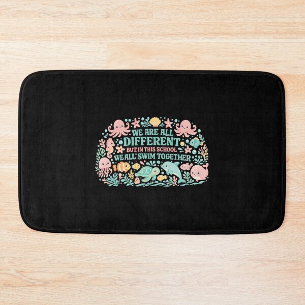 Item preview, We All Swim Together, Teacher School, Kindness designed and sold by CloudyPress.