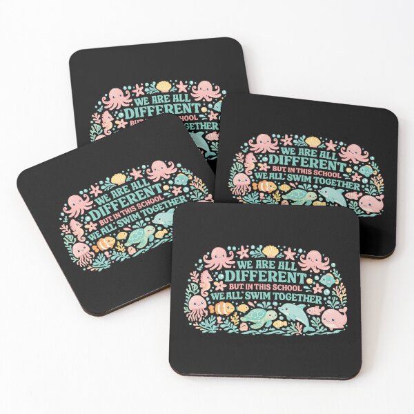 Item preview, We All Swim Together, Teacher School, Kindness designed and sold by CloudyPress.