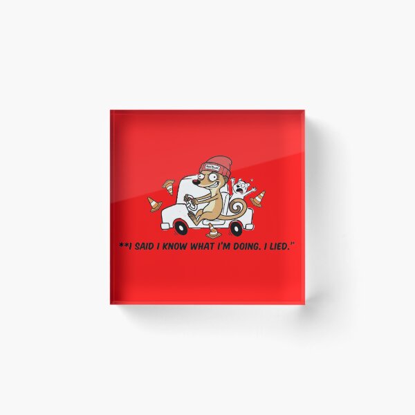 Item preview, Funny Meerkat Driving Fail - I Lied I Know What I'm Doing designed and sold by mAXiBoOM.