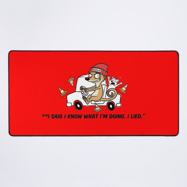 Item preview, Funny Meerkat Driving Fail - I Lied I Know What I'm Doing designed and sold by mAXiBoOM.