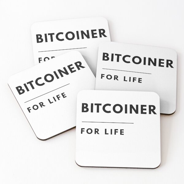 Item preview, BITCOINER FOR LIFE – Minimalist Bitcoin Investor  designed and sold by Conviction studio.