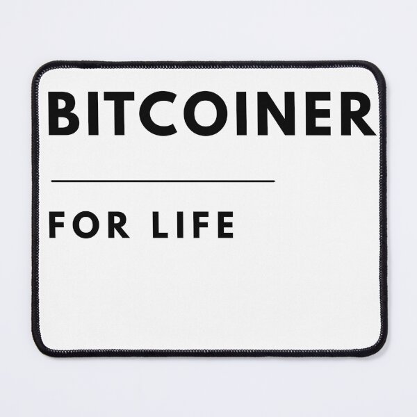 Item preview, BITCOINER FOR LIFE – Minimalist Bitcoin Investor  designed and sold by Conviction studio.