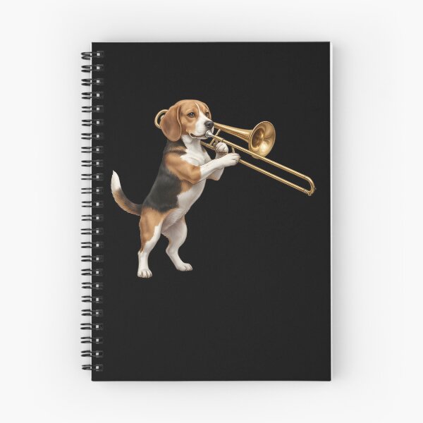 Item preview, Beagle Playing Trombone Player Trombonist Dog Lover designed and sold by DoodleTortle.