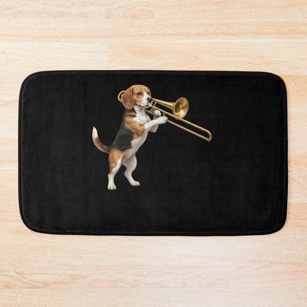 Item preview, Beagle Playing Trombone Player Trombonist Dog Lover designed and sold by DoodleTortle.