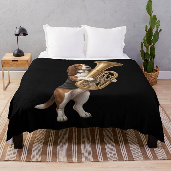 Item preview, Basset Hound Playing Tuba Player Tubaist Dog Lover designed and sold by DoodleTortle.