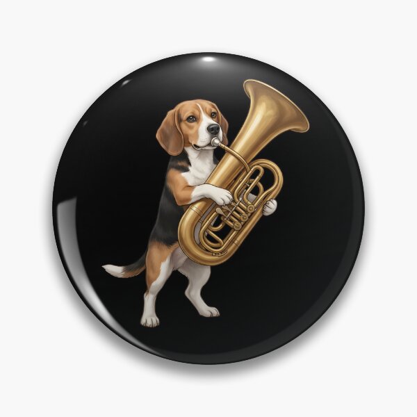 Item preview, Beagle Playing Tuba Player Tubaist Dog Lover designed and sold by DoodleTortle.