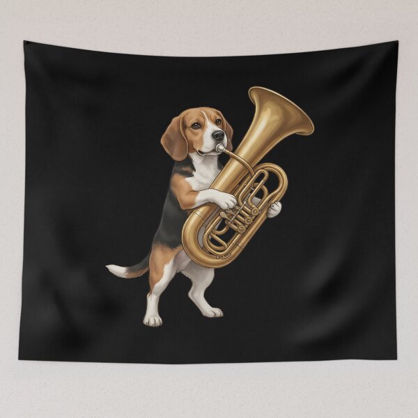 Item preview, Beagle Playing Tuba Player Tubaist Dog Lover designed and sold by DoodleTortle.