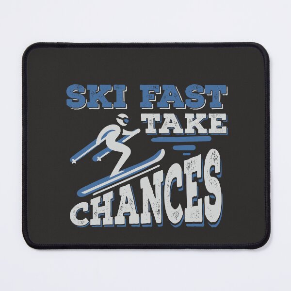Item preview, Ski Fast Take Chances – Retro Skiing Quote Design designed and sold by Gawii.