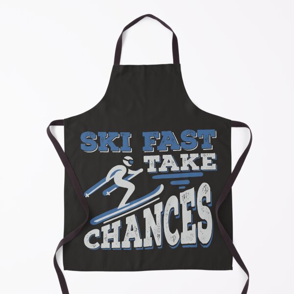 Item preview, Ski Fast Take Chances – Retro Skiing Quote Design designed and sold by Gawii.