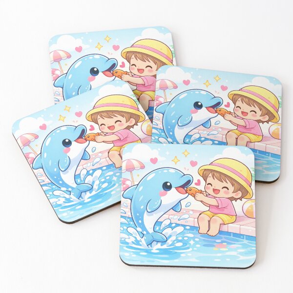 Item preview, Dolphin & Child - Pool Fun Adventure. designed and sold by Lylysun.