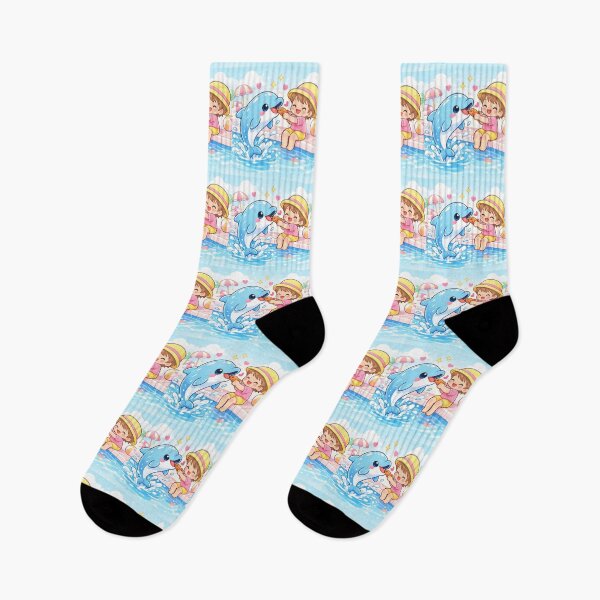 Item preview, Dolphin & Child - Pool Fun Adventure. designed and sold by Lylysun.