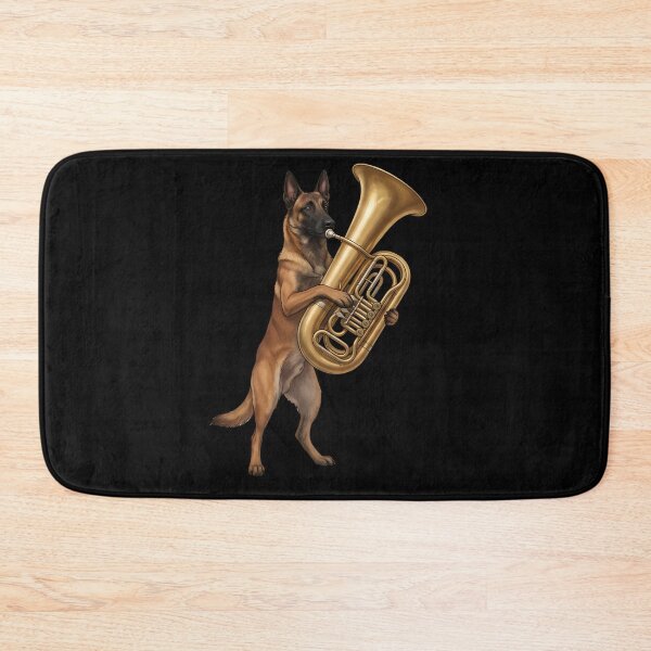 Item preview, Belgian Malinois Playing Tuba Player Tubaist Dog Lover designed and sold by DoodleTortle.