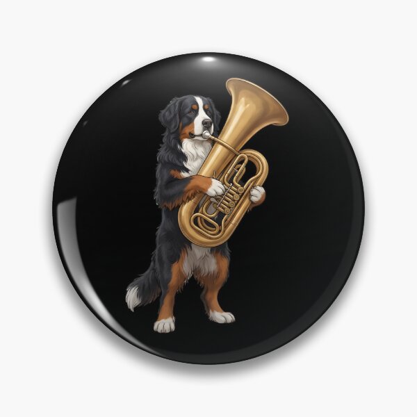 Item preview, Bernese Mountain Dog Playing Tuba Player Tubaist Dog Lover designed and sold by DoodleTortle.