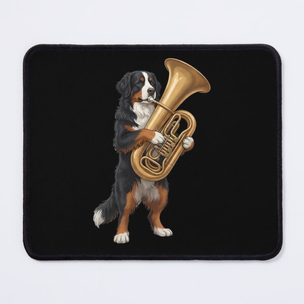 Item preview, Bernese Mountain Dog Playing Tuba Player Tubaist Dog Lover designed and sold by DoodleTortle.