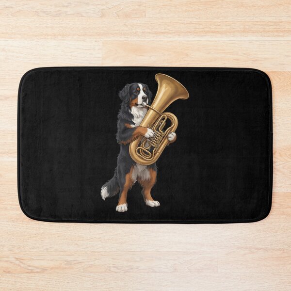 Item preview, Bernese Mountain Dog Playing Tuba Player Tubaist Dog Lover designed and sold by DoodleTortle.
