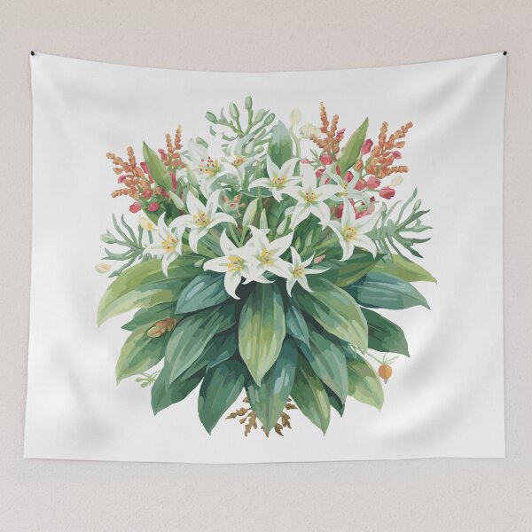 Item preview, Vibrant Nerium Bloom: A Botanical Watercolor Study designed and sold by GreenBotanist.