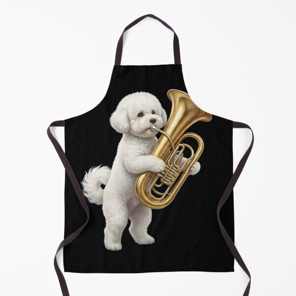 Item preview, Bichon Frise Playing Tuba Player Tubaist Dog Lover designed and sold by DoodleTortle.