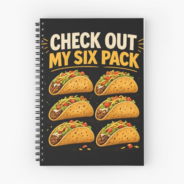 Item preview, Check Out My Six Pack Taco Shirt – Funny Food Lover designed and sold by Laughprints.