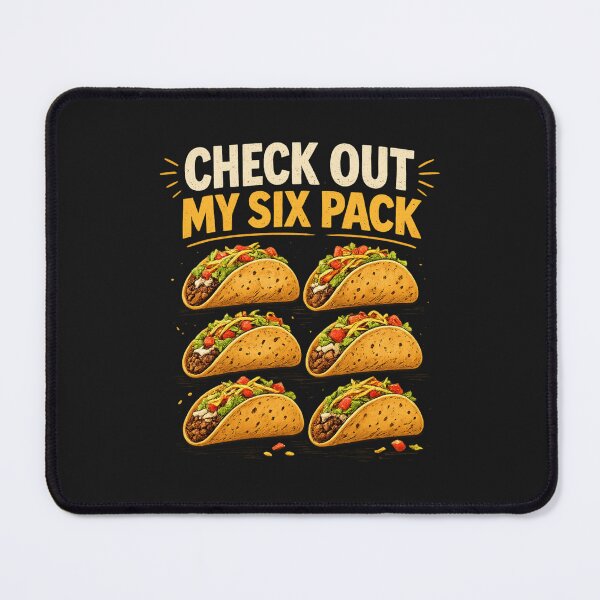 Item preview, Check Out My Six Pack Taco Shirt – Funny Food Lover designed and sold by Laughprints.