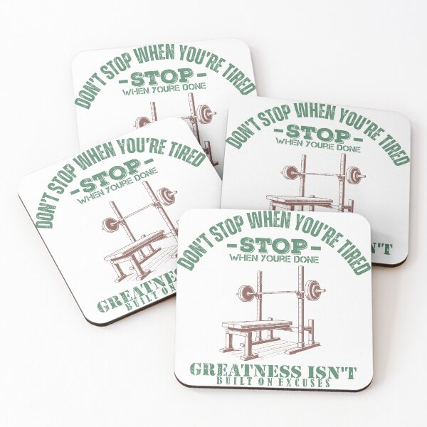 Item preview, Don’t Stop When You’re Tired Stop When You’re Done – Gym Motivation Quote Design designed and sold by Gawii.