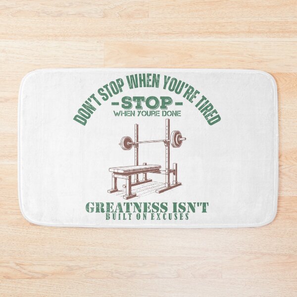 Item preview, Don’t Stop When You’re Tired Stop When You’re Done – Gym Motivation Quote Design designed and sold by Gawii.