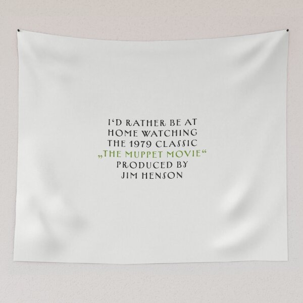 Item preview, I'd rather be watching the Muppet Movie by Jim Henson designed and sold by MxMeeks.