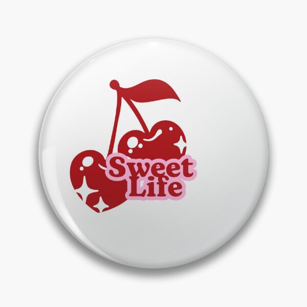 Item preview, Sweet Life Cherry Heart – Cute Kawaii Cherry Sticker Design designed and sold by Unsololugar.