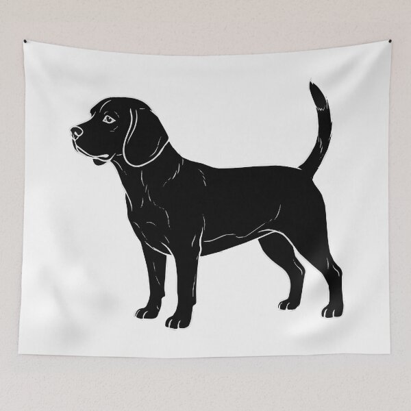 Item preview, Beagle Silhouette – Minimalist Hound Dog Art designed and sold by furrydrool.