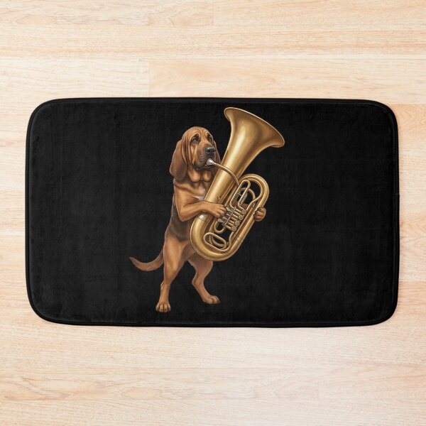 Item preview, Bloodhound Playing Tuba Player Tubaist Dog Lover designed and sold by DoodleTortle.