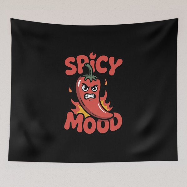 Item preview, Spicy Mood Angry Chili Pepper Funny Cartoon Sticker designed and sold by Enea Kelo.