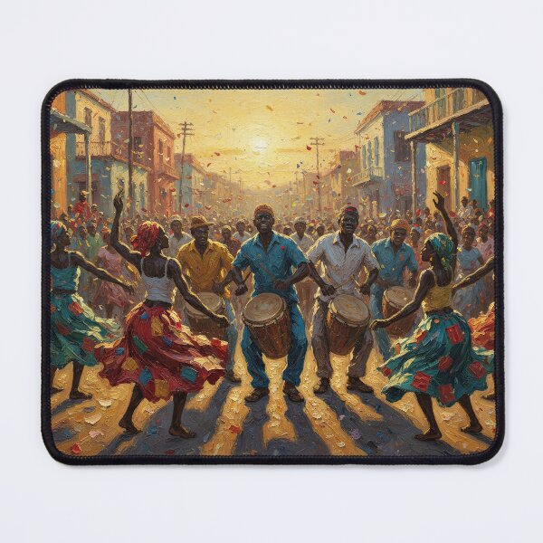 Item preview, Sunlit and Vibrant Carnival Drumline designed and sold by BrickByDream.