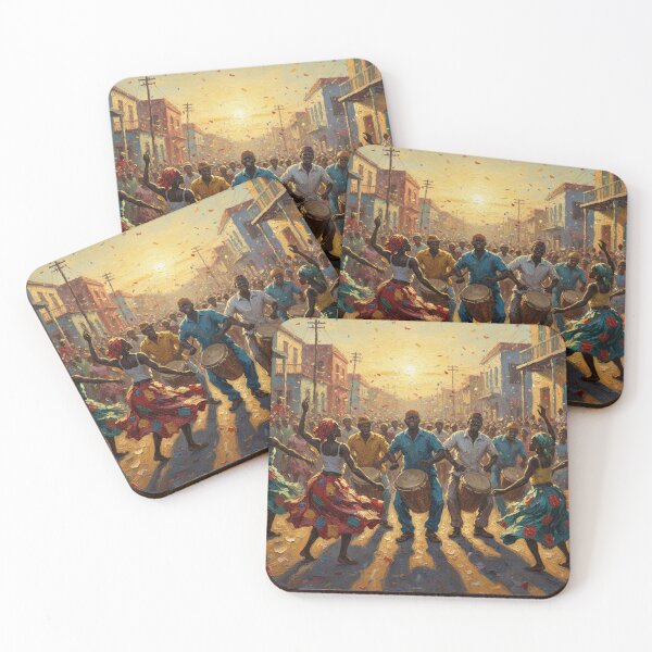 Item preview, Sunlit and Vibrant Carnival Drumline designed and sold by BrickByDream.