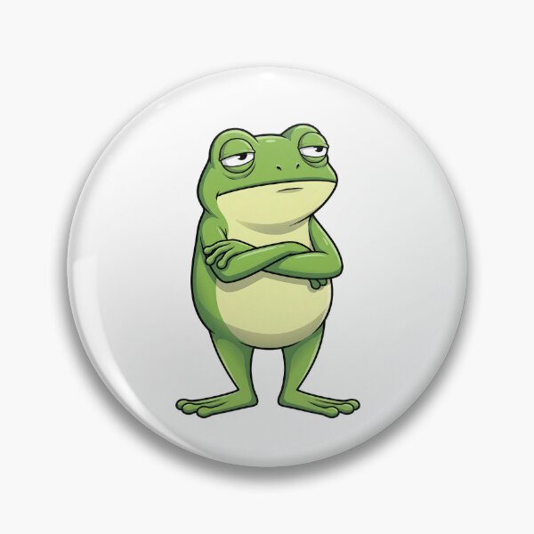 Artikelvorschau, Murrischer Frosch Cartoon Genervt Unbeeindruckt Amphibie entworfen und verkauft von Abe Studio.