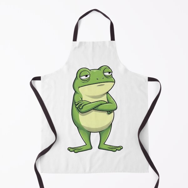 Aperçu de l'œuvre Grenouille Grincheuse Cartoon Attitude Blasee Amphibien créée et vendue par Abe Studio.