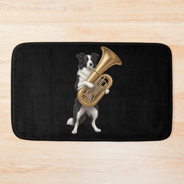 Item preview, Border Collie Playing Tuba Player Tubaist Dog Lover designed and sold by DoodleTortle.