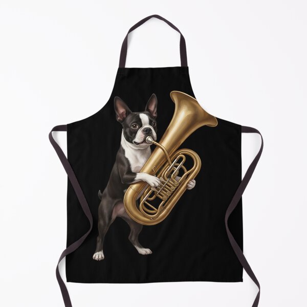 Item preview, Boston Terrier Playing Tuba Player Tubaist Dog Lover designed and sold by DoodleTortle.