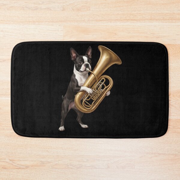 Item preview, Boston Terrier Playing Tuba Player Tubaist Dog Lover designed and sold by DoodleTortle.