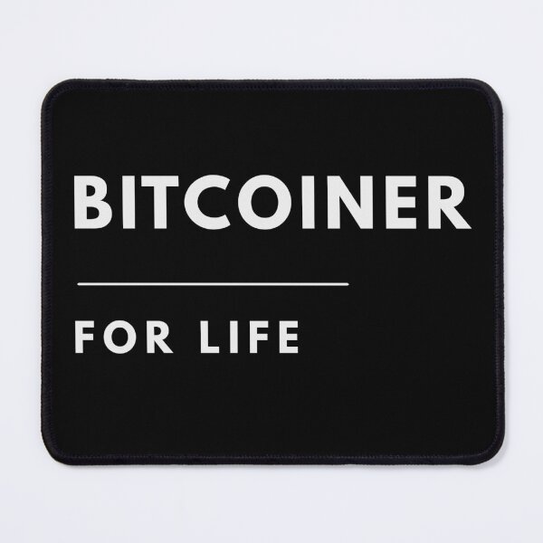Item preview, BITCOINER FOR LIFE – Minimalist Bitcoin Investor designed and sold by Conviction studio.