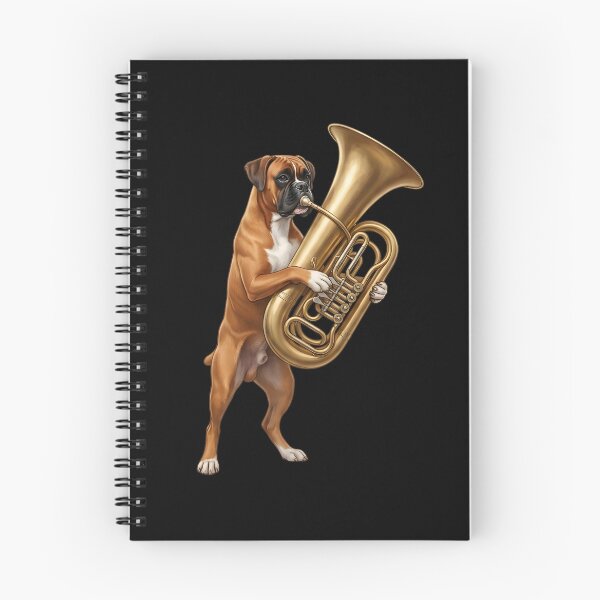 Item preview, Boxer Dog Playing Tuba Player Tubaist Dog Lover designed and sold by DoodleTortle.