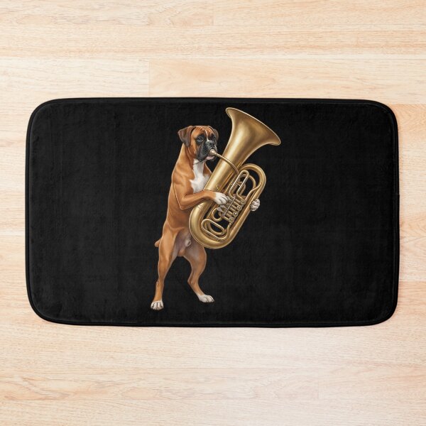 Item preview, Boxer Dog Playing Tuba Player Tubaist Dog Lover designed and sold by DoodleTortle.