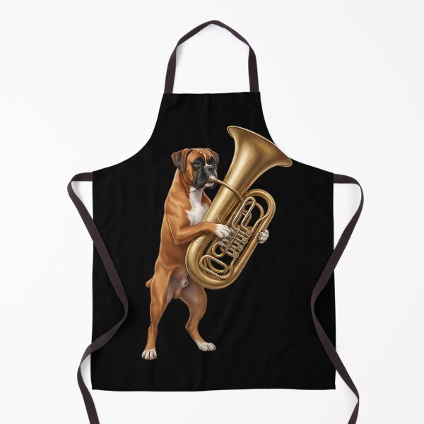 Item preview, Boxer Dog Playing Tuba Player Tubaist Dog Lover designed and sold by DoodleTortle.