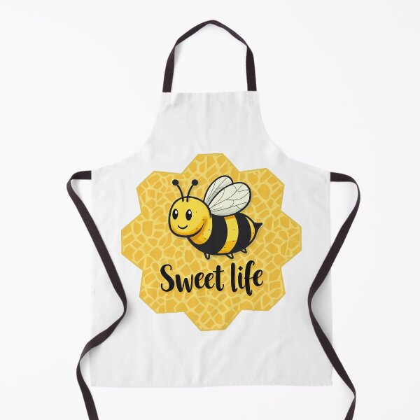 Item preview, Sweet Life Honey Bee - Cute Honeycomb Badge Illustration designed and sold by DesignsByDessie.