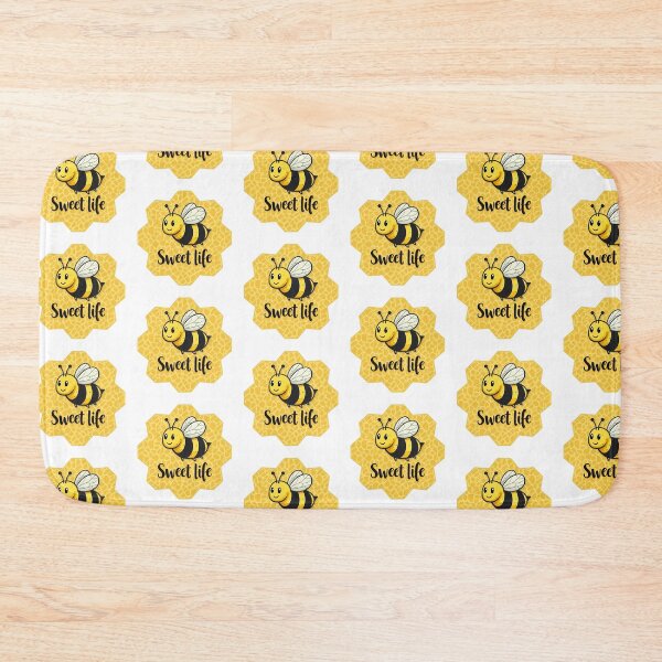 Item preview, Sweet Life Honey Bee - Cute Honeycomb Badge Illustration designed and sold by DesignsByDessie.