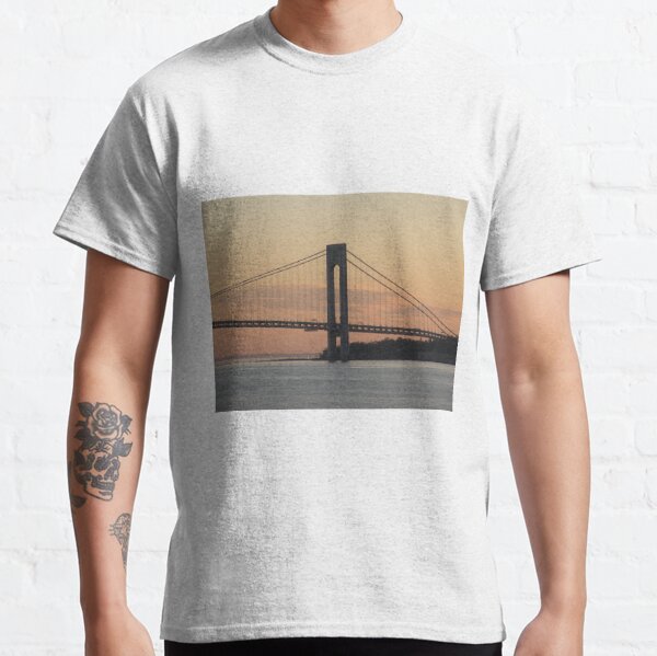 #bridge, #architecture, #water, #city, #usa, #california, #WerrazanoNarrowsBridge, #suspension, #river, #sky, #bay, #landmark Classic T-Shirt