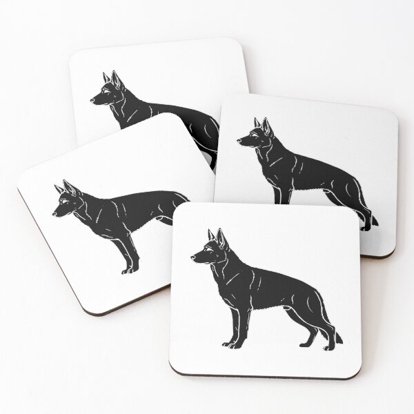 Item preview, German Shepherd Silhouette – Minimalist Dog Art designed and sold by furrydrool.