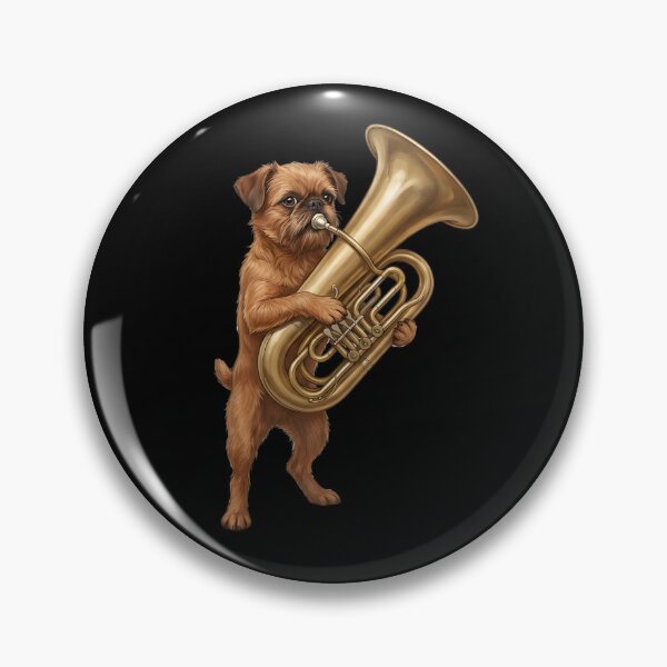 Item preview, Brussels Griffon Playing Tuba Player Tubaist Dog Lover designed and sold by DoodleTortle.