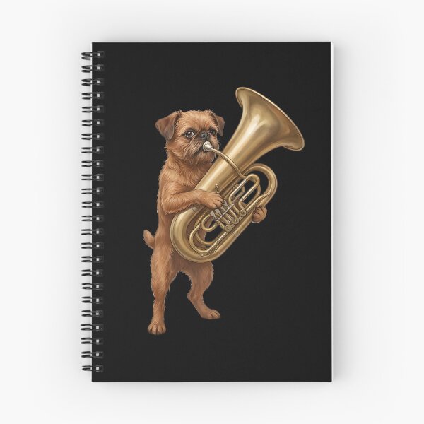 Item preview, Brussels Griffon Playing Tuba Player Tubaist Dog Lover designed and sold by DoodleTortle.